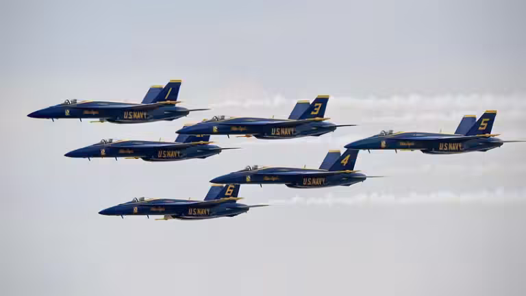 U.S. Navy Blue Angels flight demonstration squadron scheduled to arrive Wednesday afternoon at CenterPoint Energy …